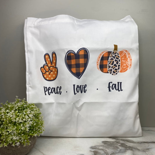 Tote Bag - Halloween - Peace Love Fall