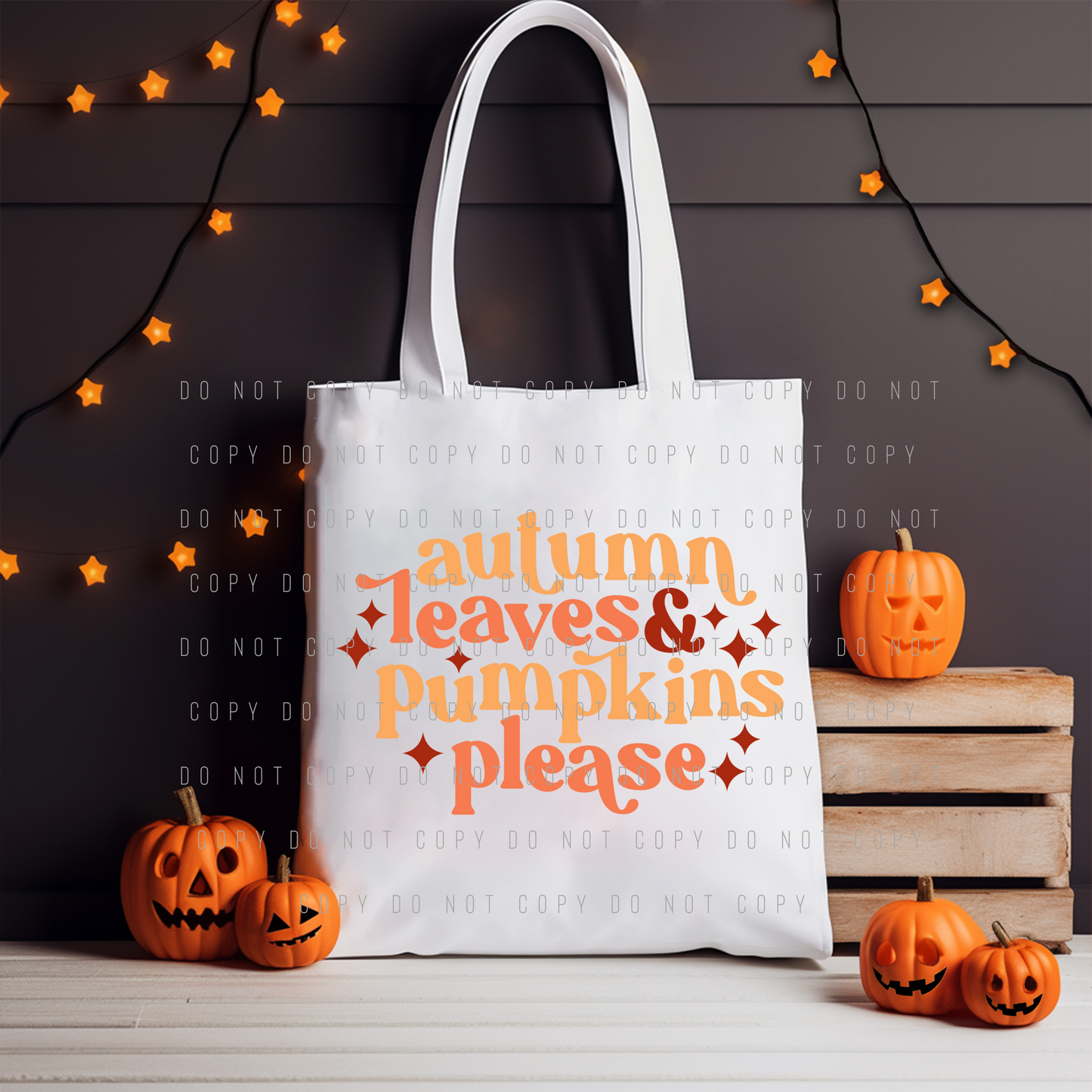 Tote Bag - Halloween - Pumpkins Please