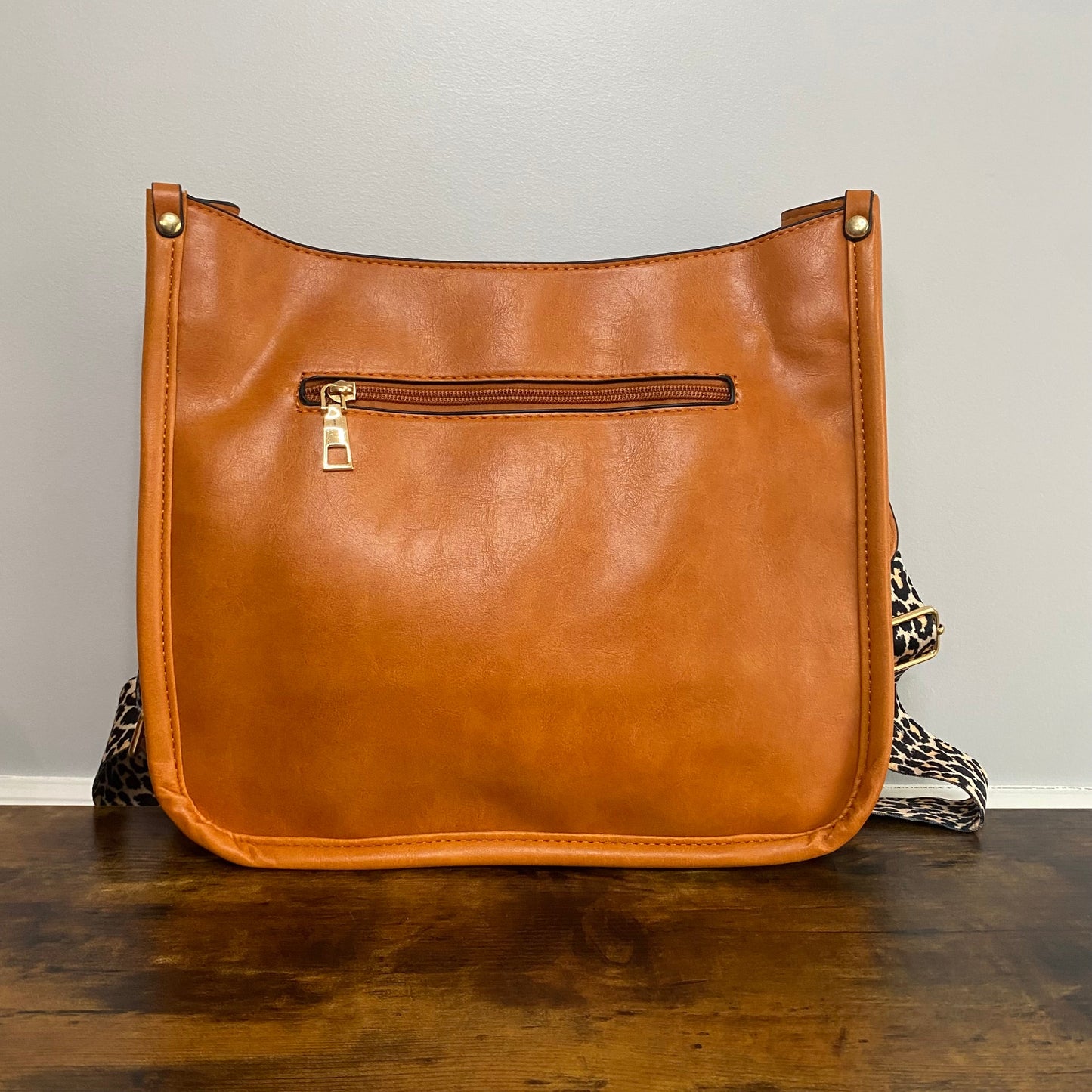 Aubree Crossbody Purse - Camel & Plaid