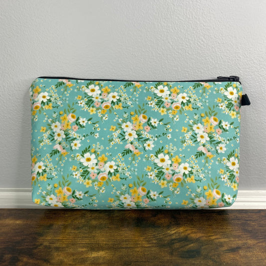 Pouch - Turquoise Floral