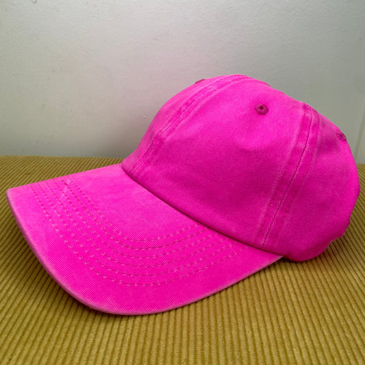 Hat - Hot Pink Adjustable Snapback