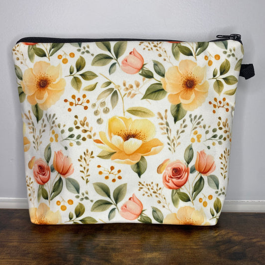 Pouch XL -  Creamsicle Floral