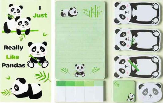 Sticky Note Booklet Set - Pandas - PREORDER