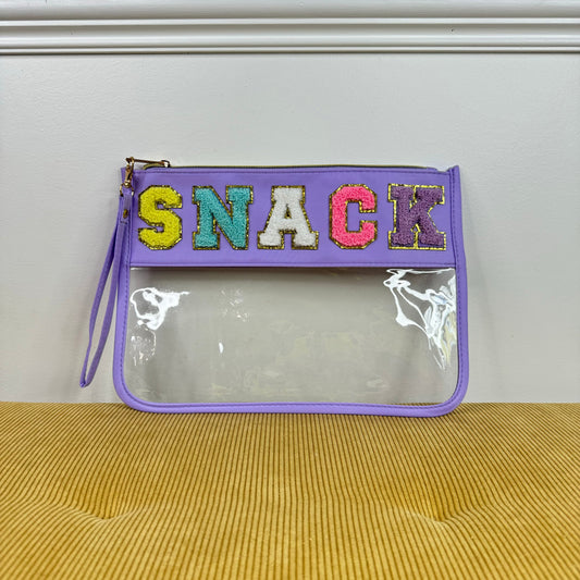 Pouch - XL Clear Zip - Snack