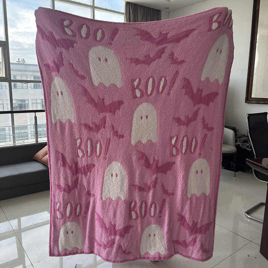 Blanket - Soft Dreams - Double Sided Ghost Pink Boo - PREORDER 6/24-6/27