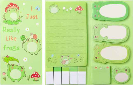 Sticky Note Booklet Set - Frogs - PREORDER