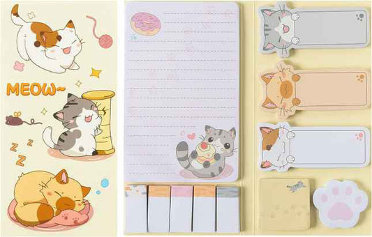 Sticky Note Booklet Set - Meow - PREORDER