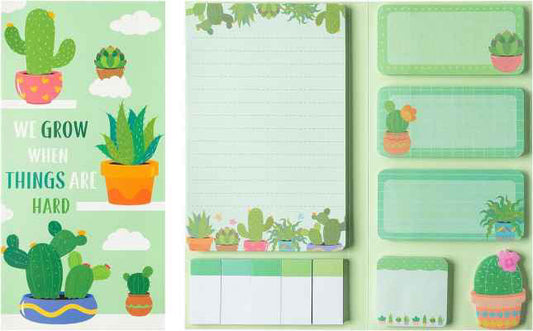 Sticky Note Booklet Set - Cactus Grow - PREORDER