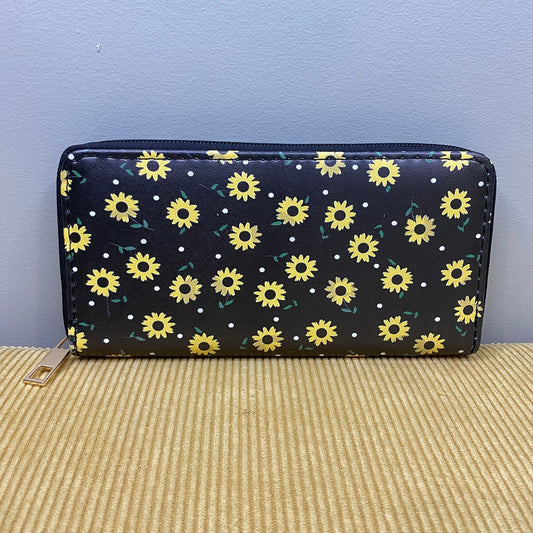 Wallet - Faux Leather - Tiny Sunflower