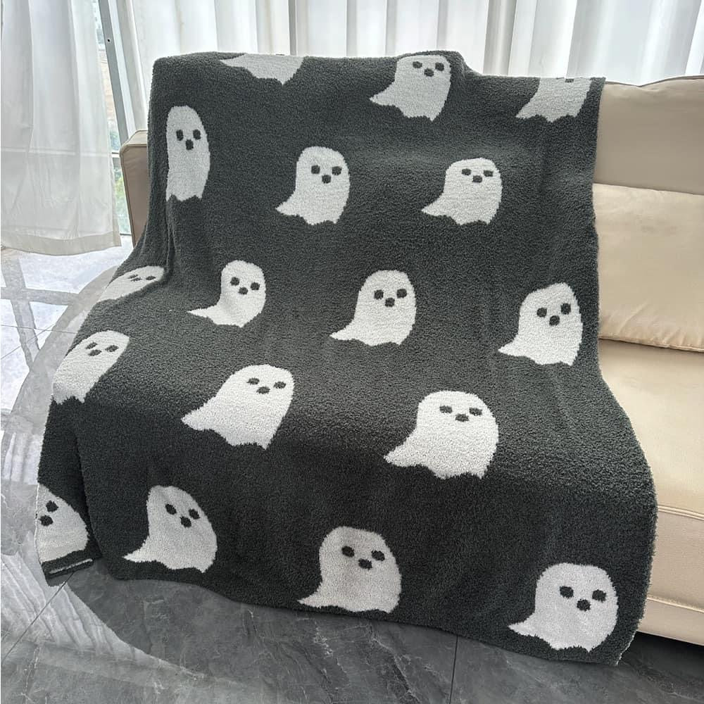 Blanket - Soft Dreams - Double Sided Ghost Charcoal White - PREORDER 6/24-6/27