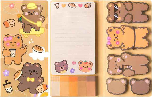 Sticky Note Booklet Set - Bears - PREORDER