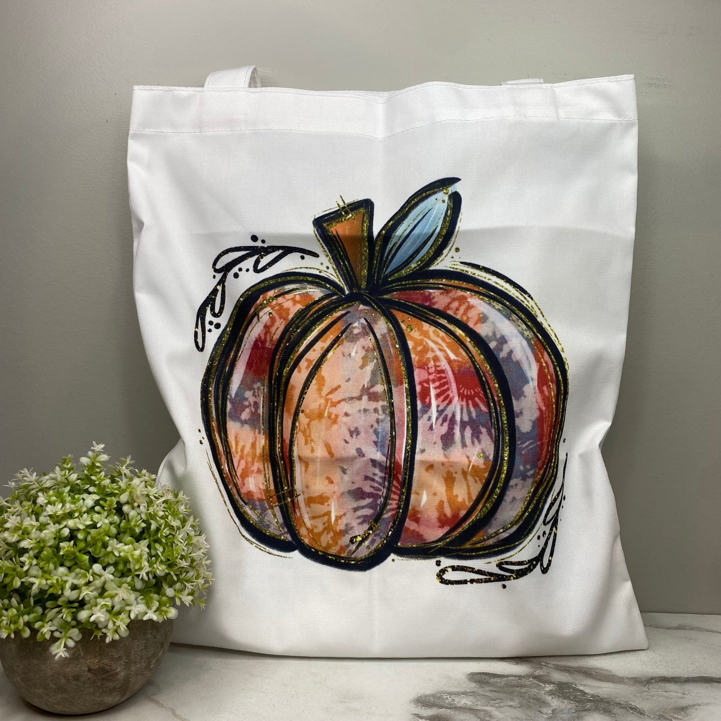 Tote Bag - Halloween - Tie Dye Pumpkin