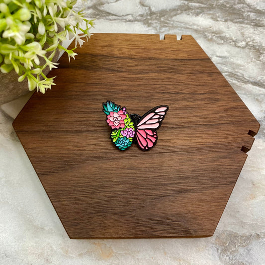 Pin - Floral Butterfly