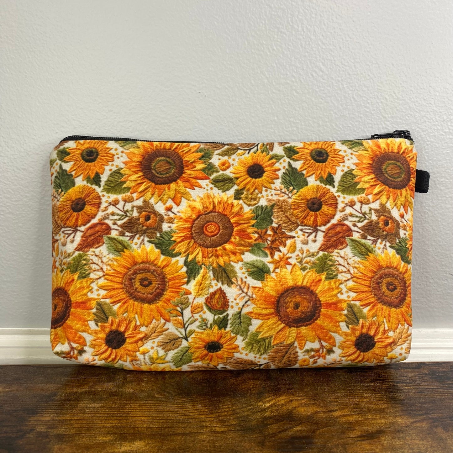Pouch - Sunflower Embroidery
