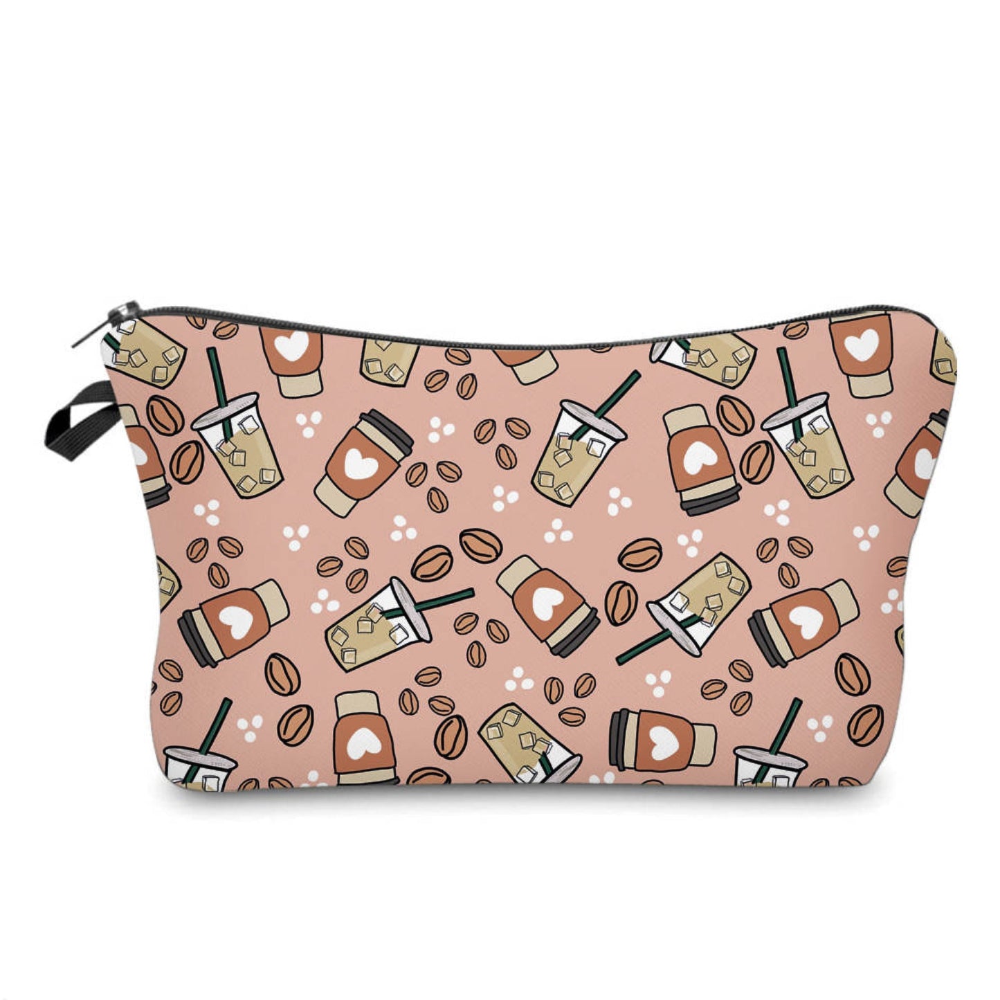 Pouch & Mini Pouch Set - Iced Coffee Hearts