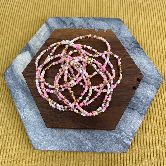 Bracelet - Small Bead - Light Pink