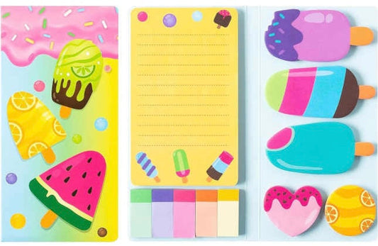 Sticky Note Booklet Set - Ice Cream Popsicle - PREORDER