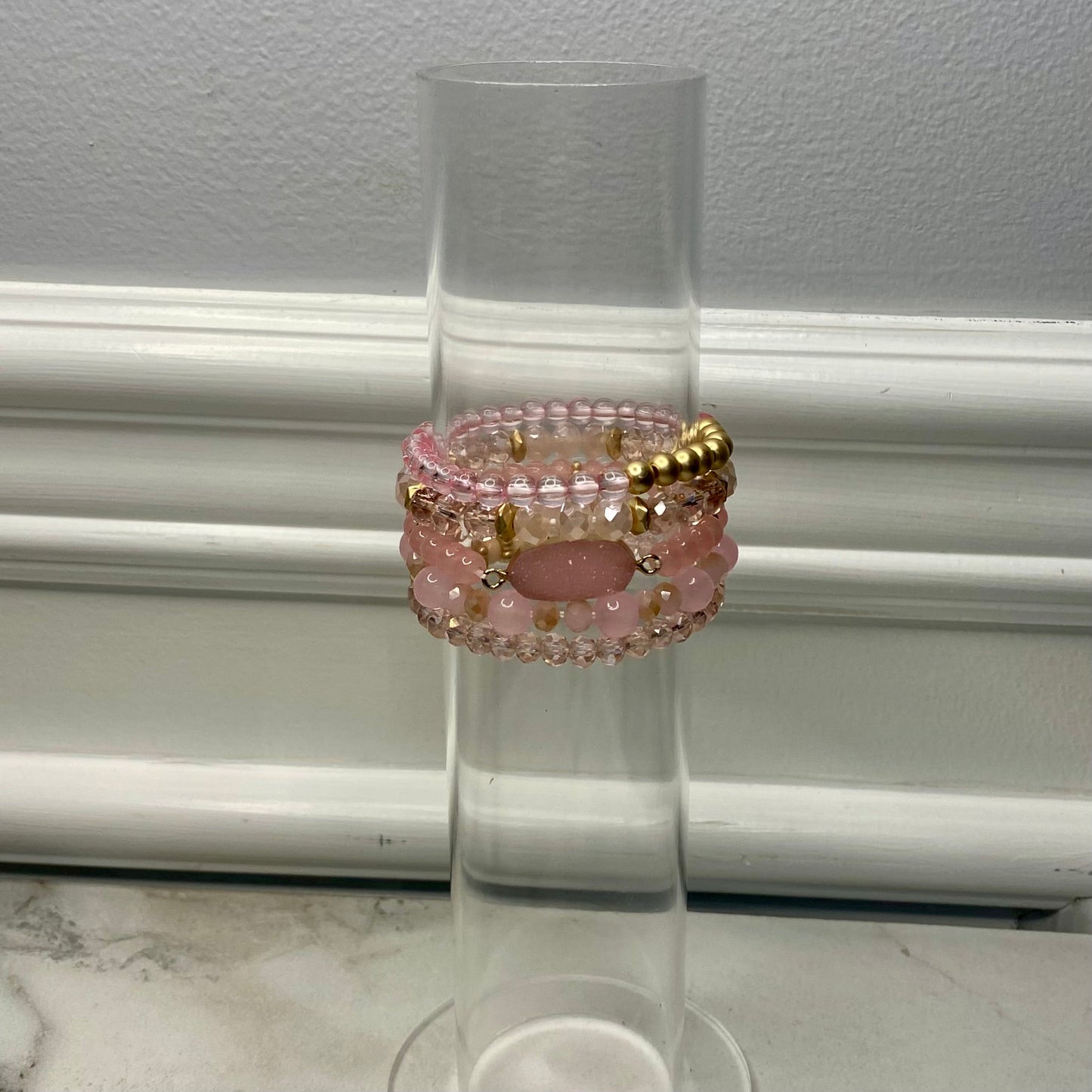 Bracelet Pack - Druzy Oval - Pink