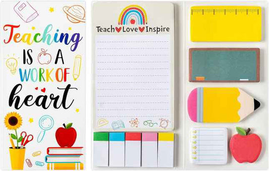 Sticky Note Booklet Set - Teaching Heart (White Background) - PREORDER