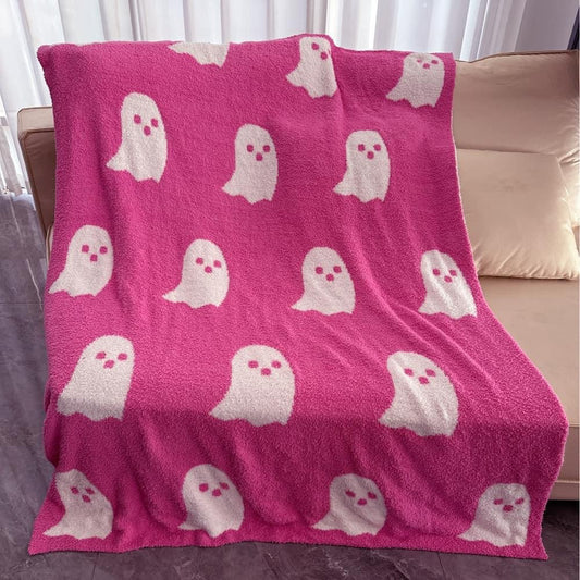 Blanket - Soft Dreams - Double Sided Ghost Pink White - PREORDER 6/24-6/27