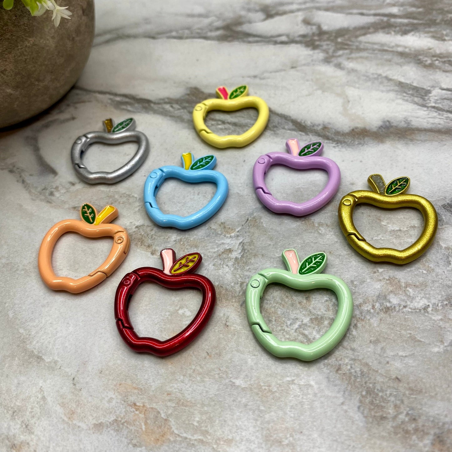 Keychain Ring Clasp - Apple