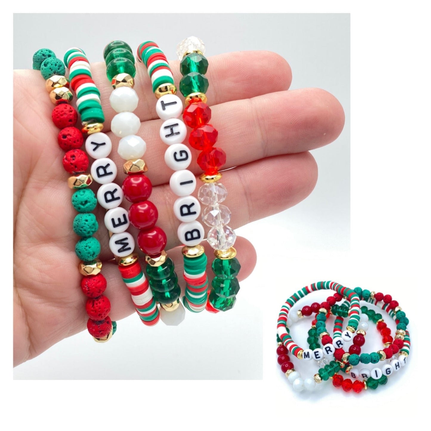 Bracelet Pack - Holiday Christmas - Merry & Bright