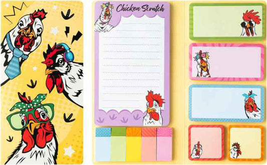Sticky Note Booklet Set - Chicken - PREORDER