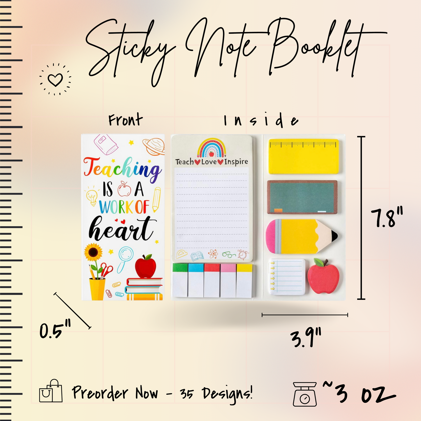 Sticky Note Booklet Set - Life Is Better Cat - PREORDER